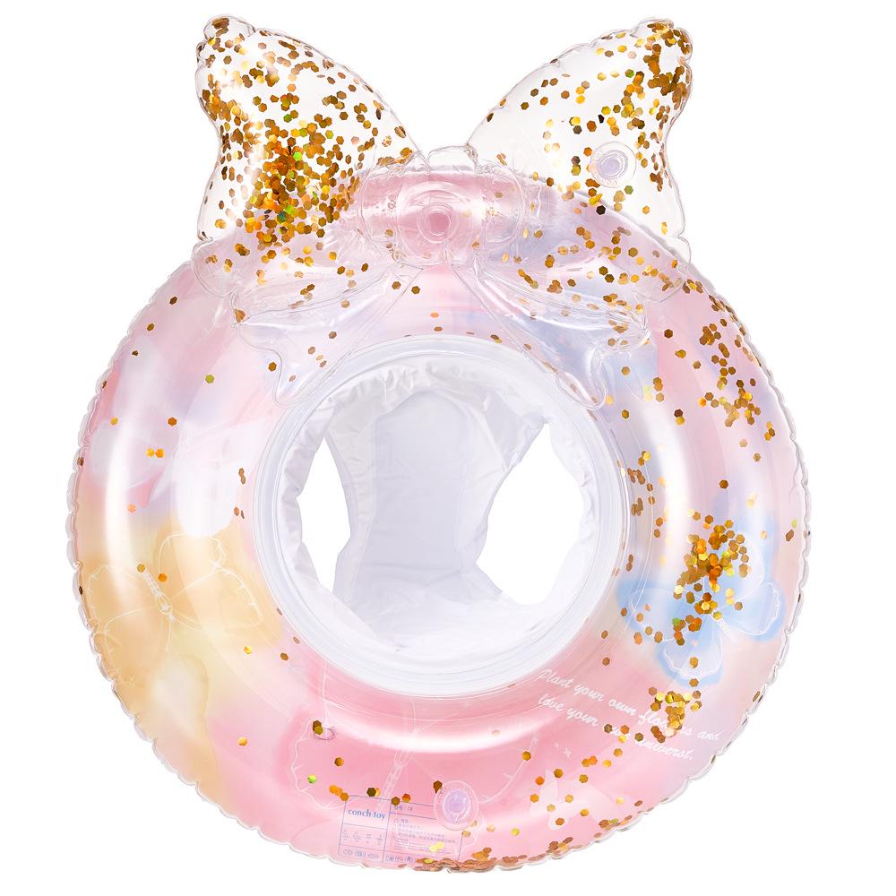 Xiaolv Heart-Shaped Korean Style Baby Swimming Seat Ring with Handle