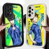 Phone Case for Samsung Galaxy A17 A16 A15 A14 A13 Anime Blue L-Lock Desgin A56 A36 A26 A55 A35 A25 A54 A34 A24 A53 A33 A23 A07 A