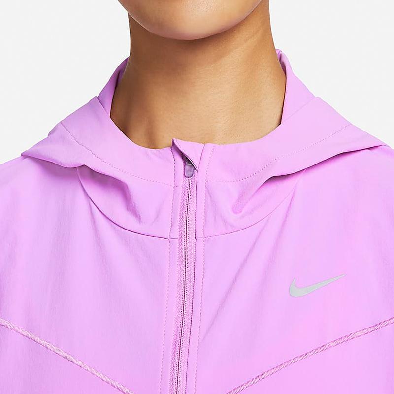 Nike Solid Color Sun Protection Quick-Drying Hooded Jacket Women Jacket Lavender-Blush FB7481-532