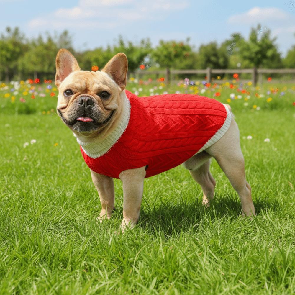 Dog Costumes Warm Turtleneck Dog Sweaters Soft Cozy Cat Sweater Vest Wear-resistant High Stretch Dog Winter Clothes Small Dogs