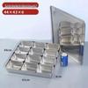 OLOEY Commercial 12-Compartment Stainless Steel Seasoning Box Set