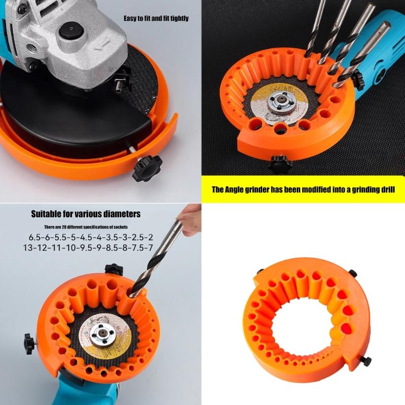 Multipurpose Drill Bit Grinding Sharpener Polishing Grinding Tool Parts Applicable Angles Grinder Sharpener Tool
