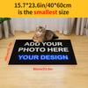 1pc Personalized Area Mat with Anti-Slip Silica Gel Bottom-Customized Mat Mat with Your Photo & Text - Soft, Durable, Washable -