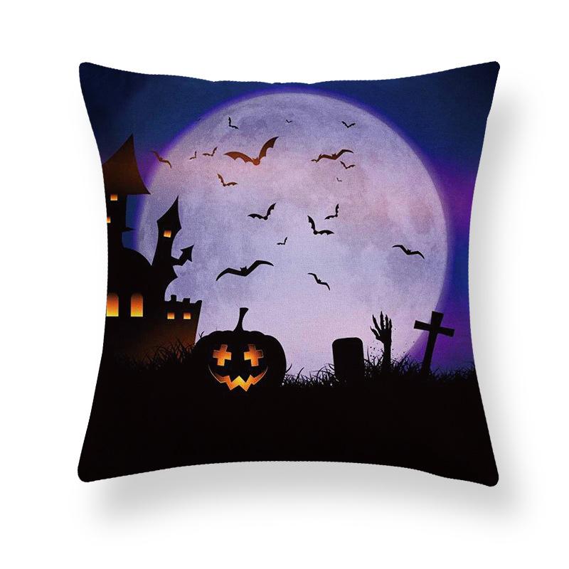 Ghost Festival Pillowcase Peach Skin Fleece Home Sofa Pillow Cushion Halloween Party Props Pillowcase Source Manufacturers