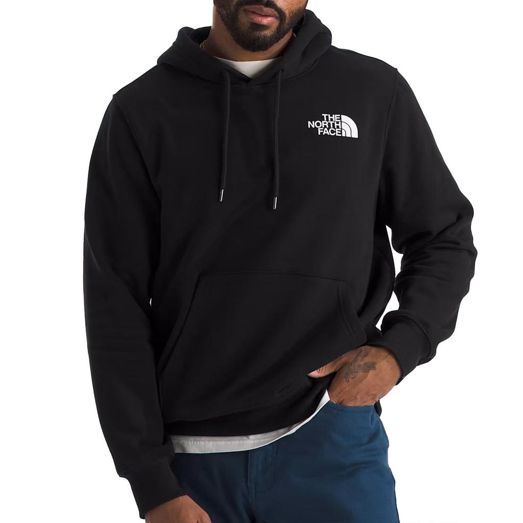 The North Face Box NSE TNF Print with Back Print and Box Size Small Men's Hoodie, Black/Art Logo, [Used]
