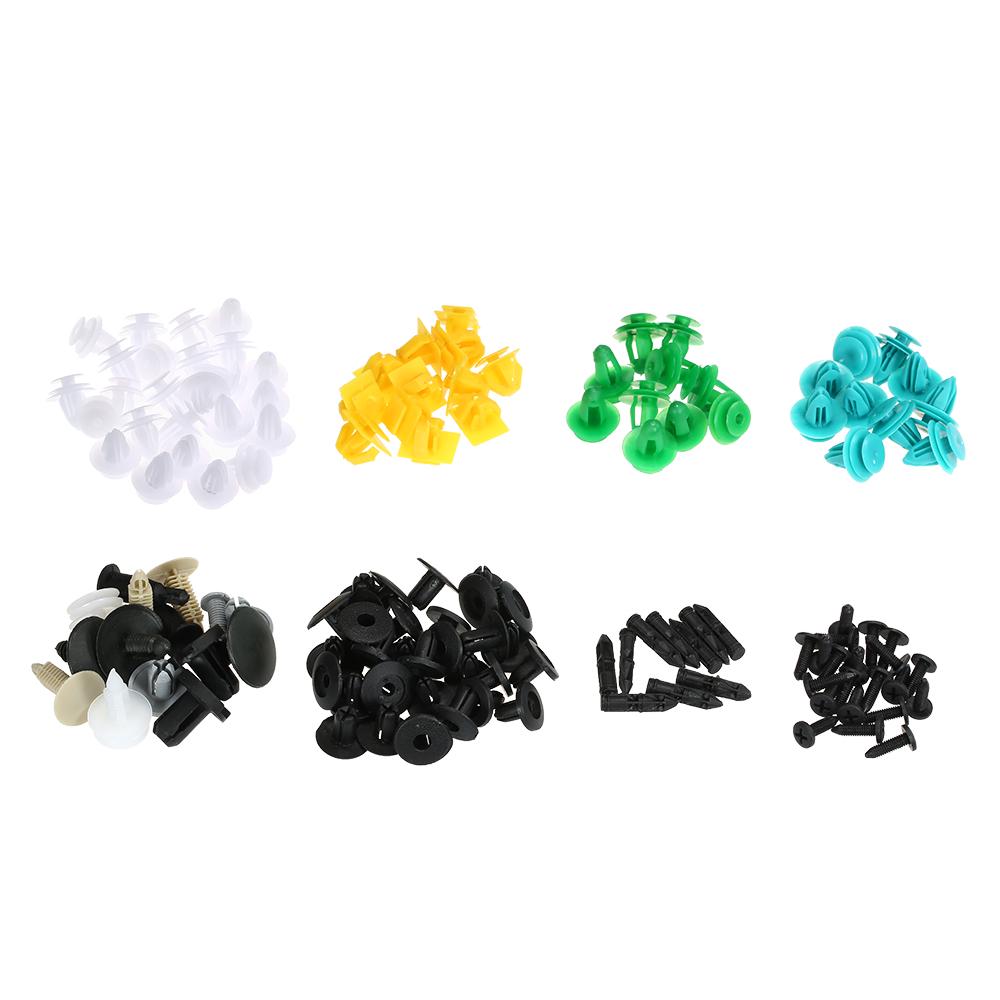 Auto Fastener Clips 100PCS Car Mixed Universal Door Trim Panel Rivet Bumper Plastic Clip Car Retainer Clips Car