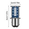 1Pc 1157 LED Strobe Brake Light BAY15D Bulb 30SMD Water Flash Reversing Parking Car Turn Signal Tail Lamp Motorcycle Light