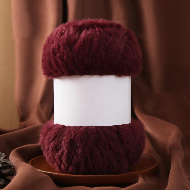 Wool Circle Solid Color Yarn Hand Woven Diy Scarf Hat Sweater Medium Thick Merino Wool Thread Soft And Comfortable Fluffy
