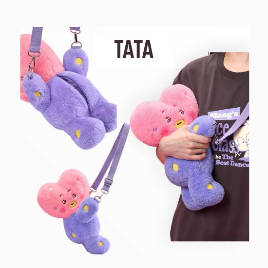 BT21 Hug Me Plush Crossbody Bag The Journey