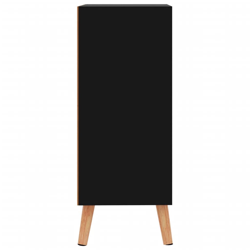 Sideboard High Gloss Black 60 X 30 X 72 Cm Engineered Wood