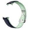 Jumpsunfun 20mm Watch Band for Omega Swatch and Silicone Watch Strap with Green X, Speedmaster, MoonSwatch, D-Buckle,