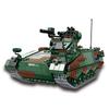DIY Germany Military Series HX-8 Elefant Tractor PZH2000 Cannon Leopard Tank Lars-2 Rocket Launcher Building Blocks Bricks