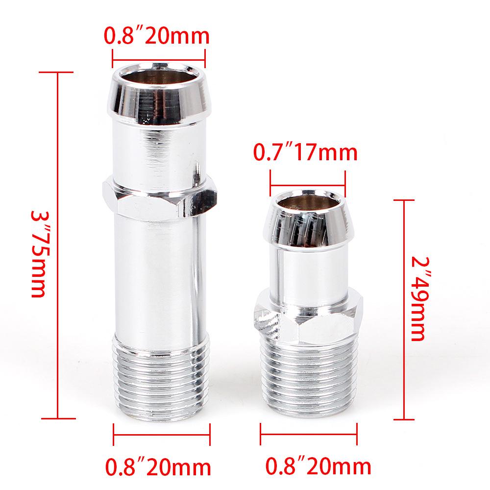 Chevrolet Heater Hose Fittings 3/4" & 5/8" - Car Modification Accessories