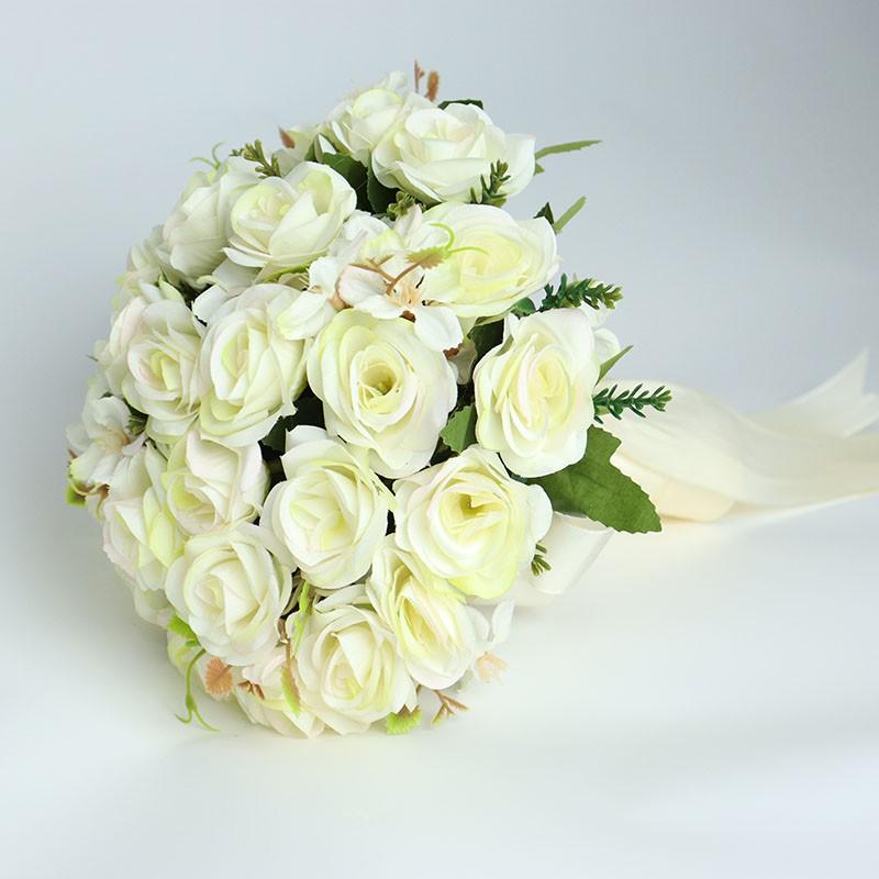 Korean Style Bridal Bouquet for Weddings - Artificial Flower Ball for Bridesmaids & Photo Props
