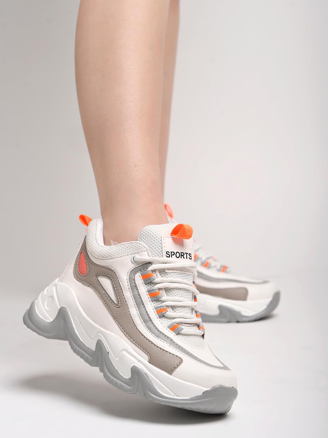 Shoetopia Women S Flat Sneakers White, 3 Uk 3 UK белый
