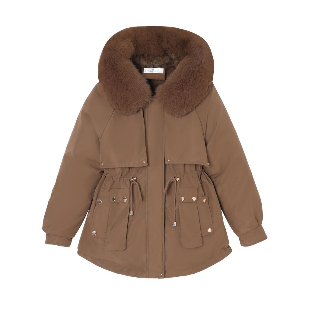 2025 winter new clothes women's hooded short warm women's clothing is versatile and loose fashionable women's jacket