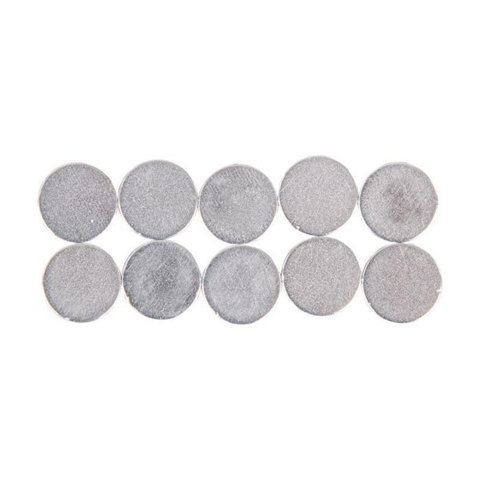 10 aimants autocollants 10 mm