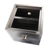 30x30x30cm Commercial Grease Trap Stainless Steel Connection Grease Interceptor for 50mm Inner Pipe