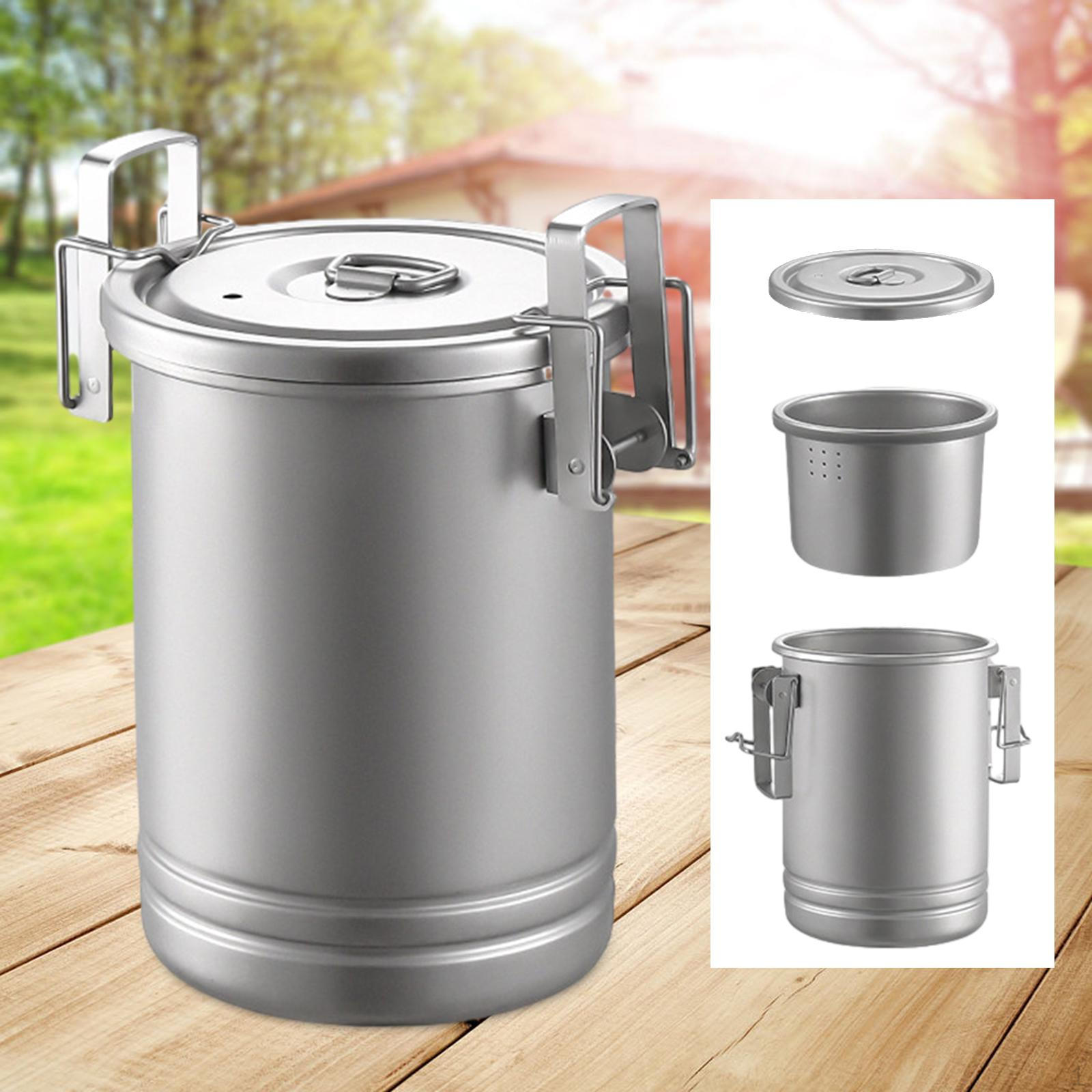 

Набор для приготовления пищи и крышки для кемпинга, легкая портативная посуда с антипригарным покрытием для уличного барбекю для выживания for 3 people