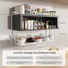 Foldable Storage Rack Kitchen Portable Organize Shelf Modern Wall Storage Cabinet Multifunctional Home Organize Accessories