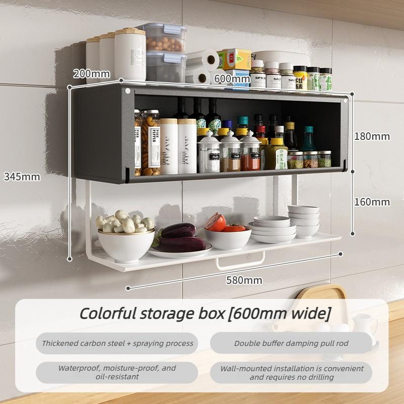 Foldable Storage Rack Kitchen Portable Organize Shelf Modern Wall Storage Cabinet Multifunctional Home Organize Accessories
