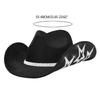Rhinestone Woman Men Cowboy Hat for Christmas Elegant Ladies Prom Party Hat