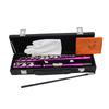 SLADE Rosey Flute 16 Closed Holes Flute C Key Flute with E Key Pro Woodwind Instruments Transverse Flute for Concert Performance