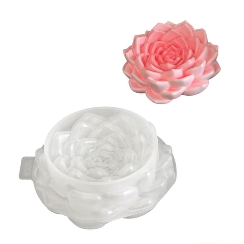 QX2E Floral Silicone Molds For Making Soap Decorative Bowl Gypsum Ornaments