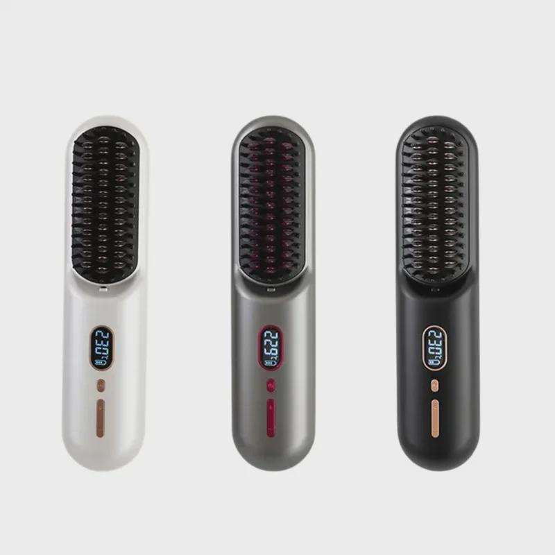 Portable USB Wireless Ion Hair Straightener Comb