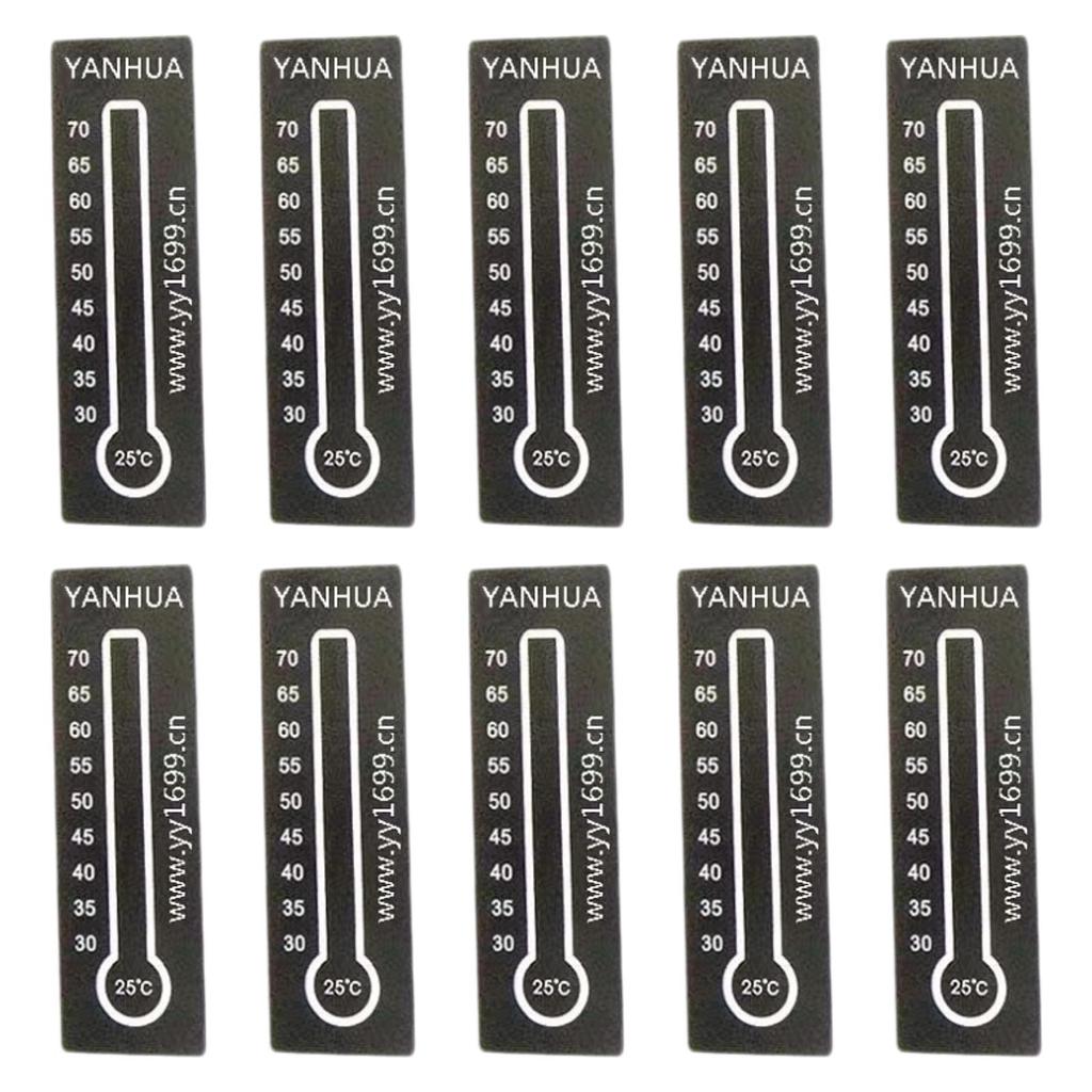 10Pcs Thermometer Sticker for Coffee Milk Jug Temperature Tag for Home Cup