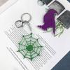Glossy Silicone Resin Molds Halloween Spiders Keychain Mold DIY Pendant Ornaments Jewelry Epoxy Resin Crafting Mold