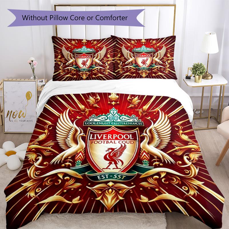Liverpool Duvet Cover Set Perfect For Guest Room Machine Washable Christmas Gift