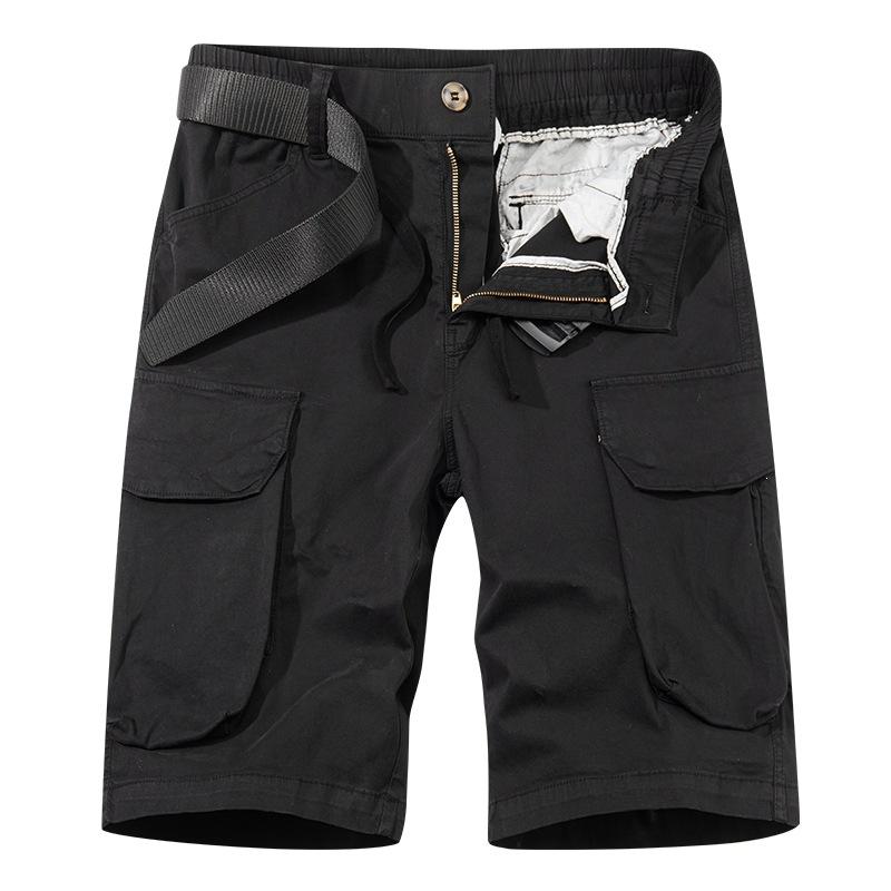 New tooling shorts men's multi-pocket washed cotton five-point pants outdoor sports and leisure suit shorts