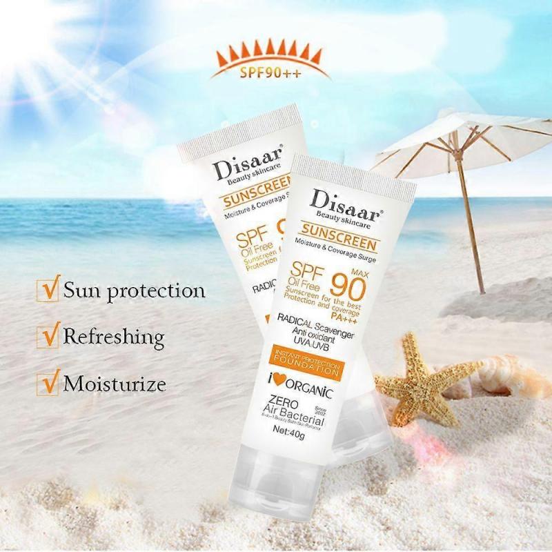 Whitening Sunscreen SPF 90 Face and Body Sun Cream Anti-Aging Hydrating Skin Protective Lotion