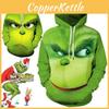 Rascal Grünes Monster Der Grinch Herren Hoodie Jacke Mit Weichem Und Atmungsaktivem Material Für Angenehmen Tragekomfort