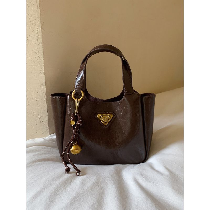 

South Style Chio2nd Mocha Party Tote Bag Women 2025 New Arrival Handbag Work Clothing Shoulder Messenger Bag Brown