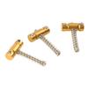 3PCS Guitar Saddles Brass Tuning String Bridge Saddle Replacement for GT Series Electric Guitar
