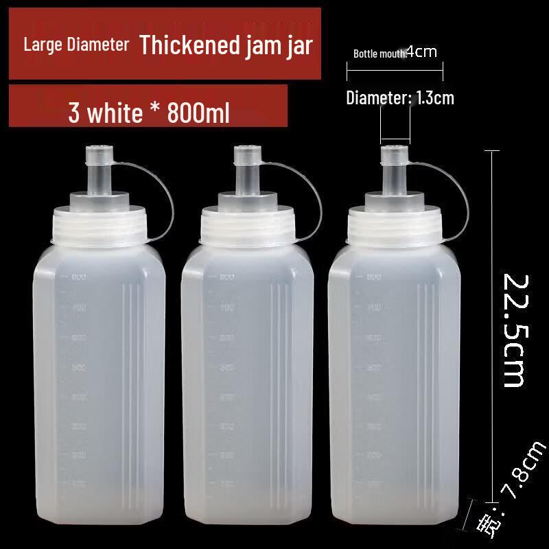 Qiwei Commercial Plastic Squeeze Sauce Bottle 800ml