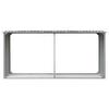 Scaffale per legna da ardere in acciaio zincato 330 x 92 x 153 cm Grigio