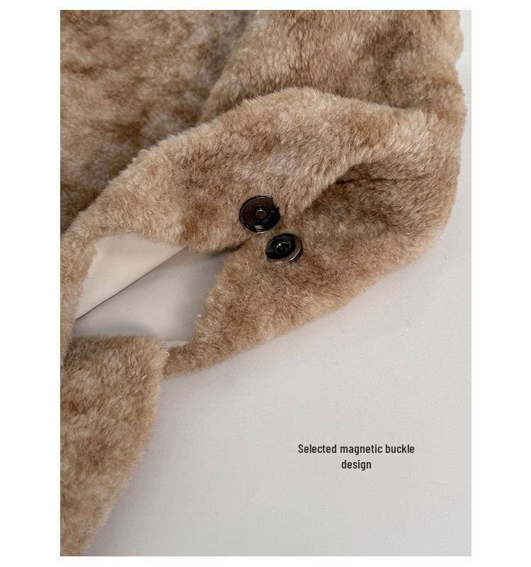 Plüsch Große Tragetasche im koreanischen Stil - Herbst/Winter Damen Lässige Schultertasche