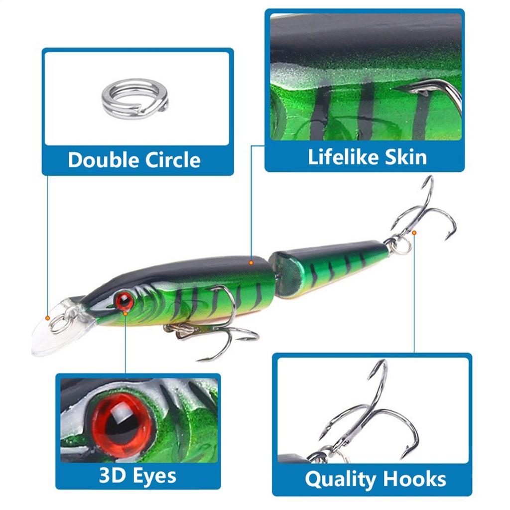 Fishing Lure Kit Lure Tackle Set Fishing Gear Kit For Outdoor Saltwater River Lake Pond Vacation Family Night Morning