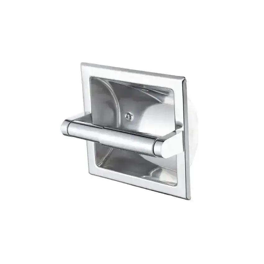 New Metal Toilet Paper Holder Recessed Toilet Paper Holder With Mounting Bracket Bathroom Wall Mount Toilet Paper Holder