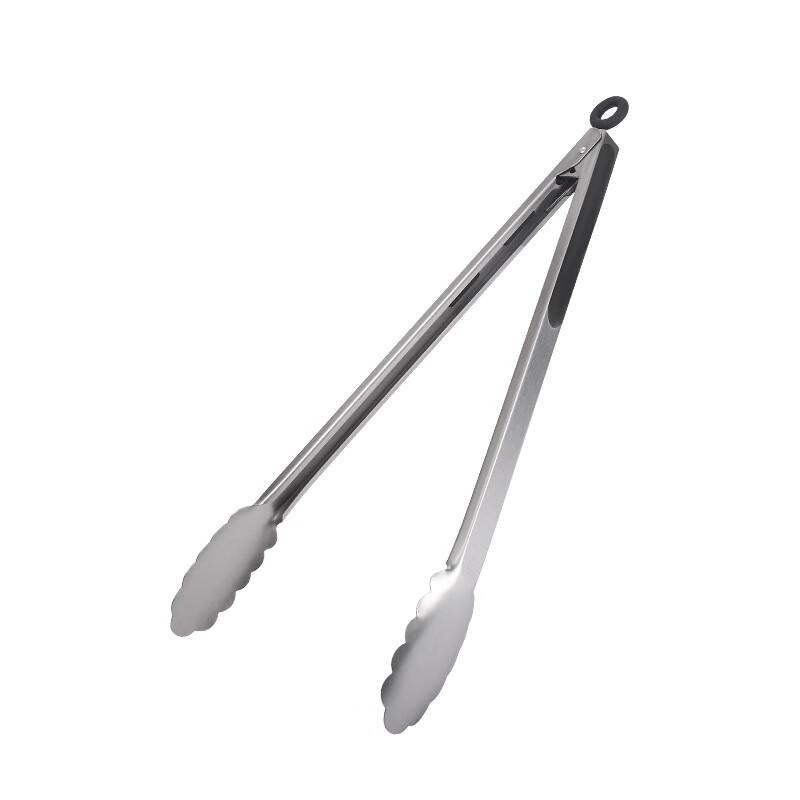 

14-inch 430 Stainless Steel High-Temperature Food & BBQ Tongs