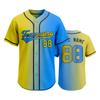 Customizable Baseball Jersey Men Women Button Down Sports Shirt Team Name Number Mesh Fabric Athletic Uniform Top