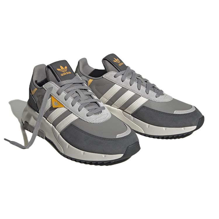 Adidas Originals Retropy F2 Leather Comfortable Trendy Sports Slip Resistant Durable Lightweight Low Top Casual Shoes Unisex Casual Shoes HQ1896
