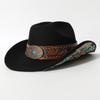 Turquoise Decor Western Cowboy Hat Vintage Cowgirl Hat Classic Party Festival Hat  For Women Man
