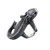 Retro Punk Snake Ring Lizard Dog Pharaoh Open Ring Adjustable Cross Crown Lion Head Ring