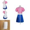 Dangan Ronpa 2 Mikan Tsumiki Pink White Uniform Suit Costume