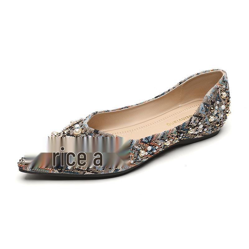 

Женские мокасины Weiwei Retro на мягкой подошве - летний дизайн с низким вырезом, большие размеры 43 абрикосовый