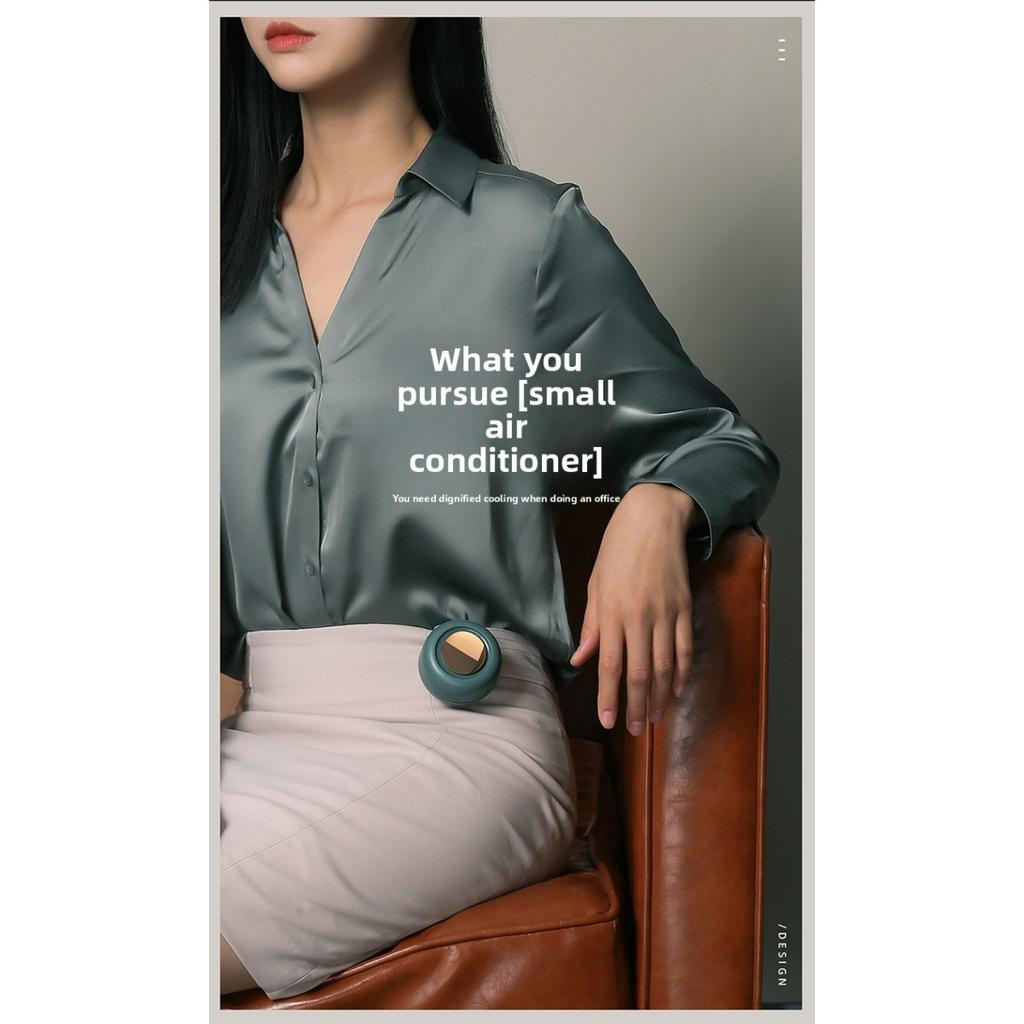 Portable Bladeless Mini Fan with 3-Speed Adjustable Settings, USB Rechargeable, 900mAh Battery for Long-Lasting Use, Lightweight & Rotating Design